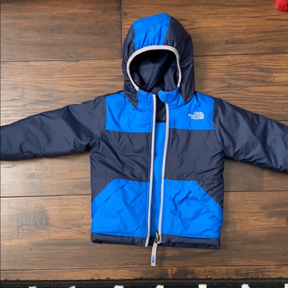 Reversible north face toddler coat